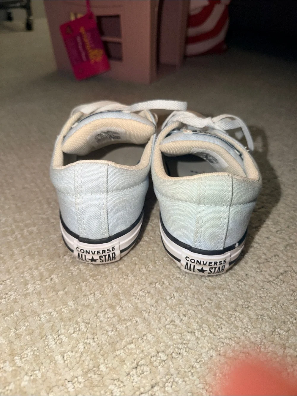 Converse Kids Low Top Sneakers in Light Blue - Size 2